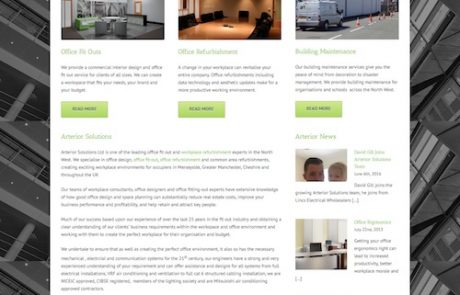 web design for office fit out company